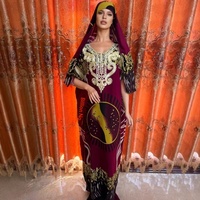 Robe Dashiki Africaine en Coton Grande Taille pour l'Été, Imprimée, Coupe Ample, Sans Manches, Abaya Musulmane pour Femme, Boubou, Kaftan
