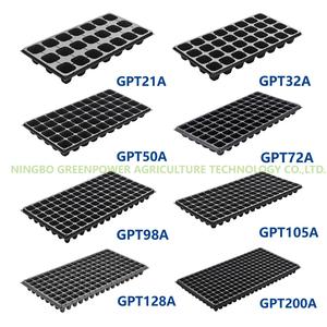 Plateau <span class=keywords><strong>de</strong></span> transport <span class=keywords><strong>en</strong></span> <span class=keywords><strong>plastique</strong></span> robuste à 105 alvéoles pour la germination des graines - Product Image 5