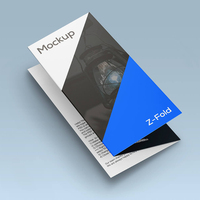 Société Popularize Flyer Printing Service Plié Dépliant Entreprise Introduction Manuel Impression numérique Z-fold Brochure