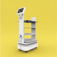 Robot de livraison intelligent OEM Yimeng avec logo personnalisé, robot d'entrepôt AMR AGV automatique 200 kg, navigation laser SLAM, autonomie 12h