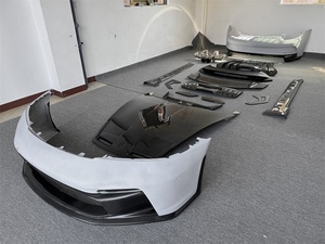 GT3 stile metà in fibra di carbonio paraurti anteriore posteriore gonna posteriore spoiler posteriore Kit corpo di scarico per <span class=keywords><strong>Porsche</strong></span> <span class=keywords><strong>911</strong></span> 992 <span class=keywords><strong>Carrera</strong></span> - Product Image 3