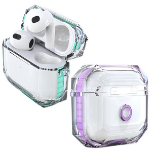 Funda transparente Compatible con AirPods 1/<span class=keywords><strong>2</strong></span>, cubierta a prueba de golpes con cordón para AirPods Pro 3/<span class=keywords><strong>2</strong></span>/1st - Product Image 1