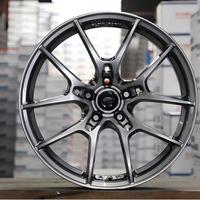Nouvelles Jantes de Voiture de Tourisme en Alliage d'Aluminium à 5 Double Rayons, Formées par Flux CNC de Précision, Noir Mat, 17-19 Pouces, Vente en Gros
