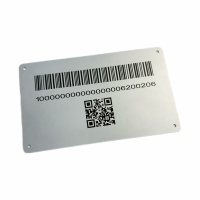 Etiquetas de Inspección de Equipos Industriales con Número de Serie Grabado Permanente en Acero Inoxidable 304 y 316, Etiquetas de Código QR para Seguimiento de Activos