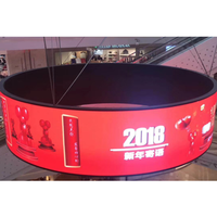 Écran LED souple TOPvision, design fin et pliable, promotion de la marque, mur de rideaux TV P2.5