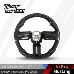 Volant personnalisé en fibre de carbone pour <span class=keywords><strong>Ford</strong></span> <span class=keywords><strong>Mustang</strong></span> S197 Série 2005-2014 5.0L <span class=keywords><strong>GT</strong></span> GT500 GT500KR Shelby Coupé - Product Image 2