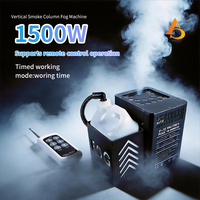 Machine à fumée à colonne d'air AICPOSE 1500W avec contrôle DMX, machine à brouillard verticale avec lumière LED pour scène en direct et boîte de nuit
