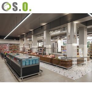 Gondole de supermarché double face pour épicerie au détail Conception personnalisée d'étagère pour épicerie - Product Image 5