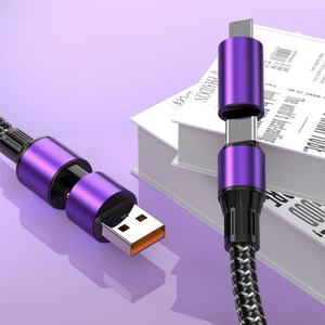 Cable de Carga Rápida PD 4 en 1 de 100W, 1.2m, Cable de Carga Universal para Teléfonos, Cables de Alimentación - Product Image 1