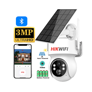 Hikwifi icsee 3MP wifi ngoài trời năng lượng mặt trời PTZ CCTV IP <span class=keywords><strong>Camera</strong></span> an ninh nhà 360 PTZ mini năng lượng mặt trời hệ thống giám sát với built-in mic - Product Image 1