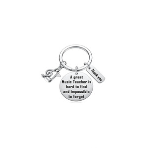 Llavero <span class=keywords><strong>de</strong></span> agradecimiento personalizado <span class=keywords><strong>de</strong></span> acero inoxidable, moderno y a la moda, para profesores <span class=keywords><strong>de</strong></span> música, personal escolar e instructores <span class=keywords><strong>de</strong></span> música, ideal para promoción. - Product Image 1