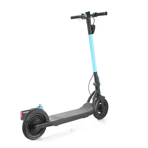 Bir yetişkin elektrikli scooter için bir 350W fırçasız motor ile donatılmış iki tekerlekli scooter 10 inç lastik pil yükseltme