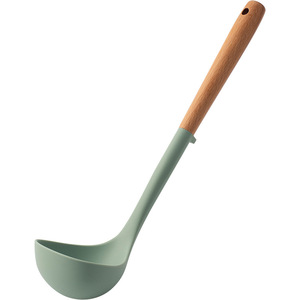 <span class=keywords><strong>Silicone</strong></span> Turners utensili da cucina manico in legno spatola pala fritta uova di pesce paletta spatola utensili da cucina - Product Image 4