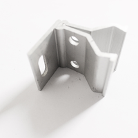 Collier de fixation intermédiaire en aluminium pour panneaux solaires photovoltaïques, compatible avec les systèmes de support de panneaux solaires