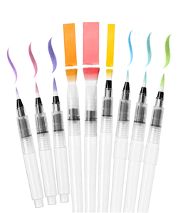 ODM personalizado Pequeño medio grande puntas redondas vacío agua Color tinta lápiz pincel conjunto acuarela <span class=keywords><strong>pintura</strong></span> pincel pluma conjunto para principiantes - Product Image 2