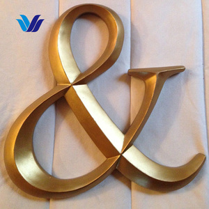 Insegne Pubblicitarie Personalizzate HONGSEN, Lettere in Ottone Incise CNC, Colore Ottone <span class=keywords><strong>per</strong></span> Ufficio, Casa, Centro Commerciale e Uso <span class=keywords><strong>Esterno</strong></span> - Product Image 2