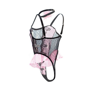 Uniforme de Cosplay de Alta Calidad, Lencería Sexy, Disfraz de Sirvienta, Conjunto de Lencería Transparente con Encaje Sexy para Mujer, Talla Grande - Product Image 4