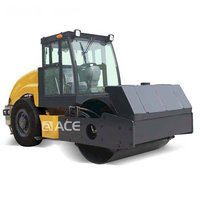 ACE AT212 Compacteur vibrant à tambour unique 10-12 tonnes, compresseur hydraulique de sol et d'asphalte, moteur Cummins, pompe/moteur Kawasaki pour