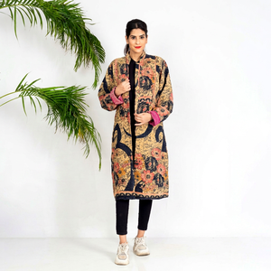 Custom Women's Kantha <b>Jacket</b> Cotton Quilted Coat Handmade Reversible Vintage Boho <b>Patchwork</b> <b>Jacket</b> Private Label Wholesale - Product Image 1