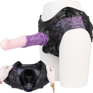 SHAZ 10inches Penis Extender Pants Hollow Horse <b>Dildo</b> Pants Harness Penis Enlargement Extensions Delay Ejaculation Sex Enhancer - Product Image 1