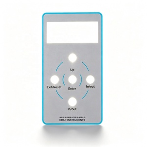 Étiquettes adhésives industrielles personnalisées OEM résistantes aux rayures, imprimées en sérigraphie, en polycarbonate, polyester, PET, PC, superposition graphique en plastique - Product Image 1