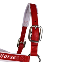 Harnais de cheval en cuir synthétique microfibre durable, réglable et rembourré, équipement d'équitation pour l'entraînement et la conduite des chevaux