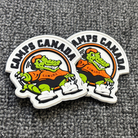 Patch logo PVC personnalisé 3D souple, design dessin animé, pour chapeau, petit patch PVC personnalisé, patch en caoutchouc, logo thermocollant pour vêtements