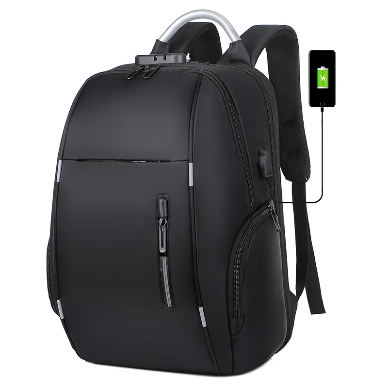 Customized travel shoulder strap business girls women's laptop backpacks school bags anti theft men usb laptop backpacks