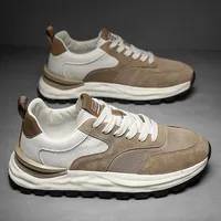 Baskets de marche personnalisées pour hommes à lacets, avec doublure en maille respirante, antidérapantes, design robuste, collection Printemps