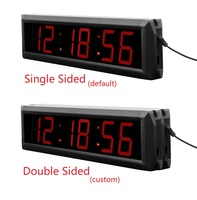 Programmable LED 2.3 "compte à rebours numérique minuterie à usage intérieur multifonctionnel chronomètre horloge avec télécommande