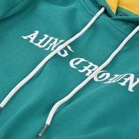 Sudadera con Capucha Extra Grande para Hombre, Estilo Urbano, Felpa de Algodón, con Bolsillo, Estampado Frontal, Corte Regular, para Otoño