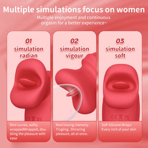 Wasserdichtes Anal-Sexspielzeug für Erwachsene, G-Punkt- und Klitoris-Stimulator mit Vibrator, Zungenleck- und Saugfunktion, magnetisches Aufladen - Product Image 3