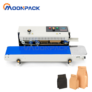 Moonpack เครื่องซีล FR-900-1แบบสายพานความร้อนอย่างต่อเนื่องอาหารพลาสติกกระดาษอลูมิเนียมข้าวเครื่องปิดผนึกอย่างต่อเนื่อง - Product Image 3