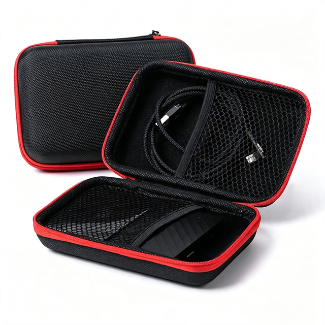 Customized Hard Drive Shockproof EVA Zipper Case Hard Shell EVA External Hard Drive Case Cover Eva Electronic Case for Hard Disk