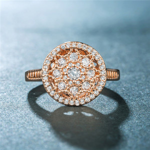 Full Paved Star Style Zircon Women Ring Romantic Engagement Daily Banquet Hand Jewelry - Product Image 2