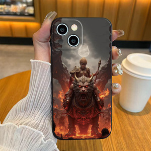 Para iPhone 16Pro Max nuevo negro <span class=keywords><strong>Goku</strong></span> funda <span class=keywords><strong>de</strong></span> <span class=keywords><strong>teléfono</strong></span> <span class=keywords><strong>de</strong></span> dibujos animados para iPhone 14 13 12Pro Max funda <span class=keywords><strong>de</strong></span> <span class=keywords><strong>teléfono</strong></span> con sentido <span class=keywords><strong>de</strong></span> piel <span class=keywords><strong>de</strong></span> silicona líquida - Product Image 4