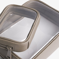 Pochette de voyage en PVC personnalisée avec logo imprimé, étanche, pour cosmétiques et maquillage, sacs de toilette personnalisés en PVC