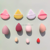 Éponge de Maquillage Triangulaire 11 Pièces pour Usage Sec et Humide, Marque Privée, OEM Personnalisé, Lot d'Éponges Colorées en Gros