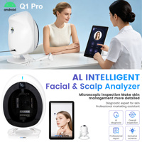 AISIA Q1 Pro Analyseur de peau 3D AI, détection des problèmes cutanés, diagnostic, analyse professionnelle à 8 spectres et analyse des cheveux
