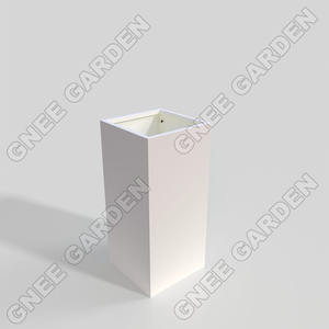 Maceta de Metal con recubrimiento de polvo cuadrado para oficina en casa interior/exterior maceta rústica minimalista para decoración de centro comercial - Product Image 5