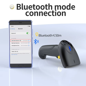 Xincode 2D 2.4 Gam không dây máy quét mã vạch cầm tay mã QR đọc cảm biến quét mã vạch để bán siêu thị kho - Product Image 2