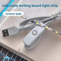Tira de LED Mini USB de 5V al por Mayor para Pizarra de Dibujo Infantil, Cinta de Luz Flexible de 4mm para Tablero de Mensajes Acrílico DIY