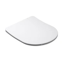 Siège de toilette fin en forme de D Sunten SU030 pour WC suspendu au mur
