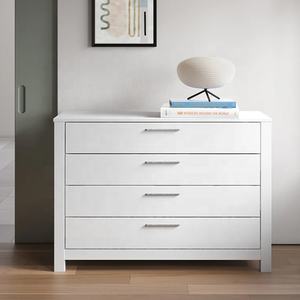 Mueble de dormitorio gris con cajones para niños, mueble barato de mediados de siglo - Product Image 2