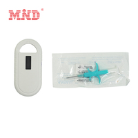 Microchip RFID de 134.2KHz, Etiqueta de Vidrio Inyectable para Rastreo de Animales, Identificación de Mascotas con Inyector