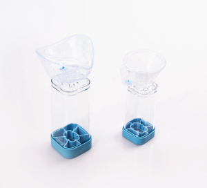 Entretoise médicale MDI <span class=keywords><strong>Aerochamber</strong></span> 175ml 350ml à chambre carrée avec sifflet, <span class=keywords><strong>masque</strong></span> en silicone pour adulte, enfant et nourrisson, entretoise pour inhalateur aérosol - Product Image 1