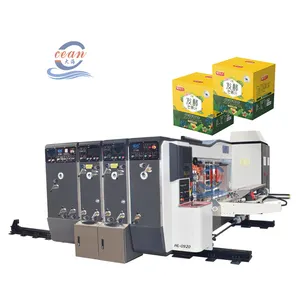 corrugated carton box multi color water ink flexo printing machine