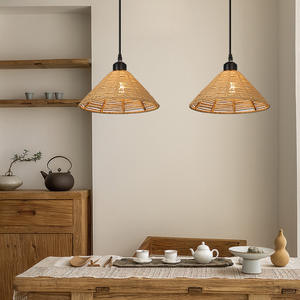 Lámpara Colgante LED de Hierro Estilo Retro Su Chan Pavilion, Lámpara de Mesa Creativa para Hoteles y Casas de Huéspedes - Product Image 2