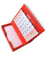 Calendrier de bureau 2026 à feuilles détachables avec bloc-notes et notes mémo – Calendrier décoratif pour bureau