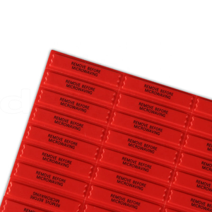 Autocollant de sécurité pour micro-ondes Red Label, <span class=keywords><strong>étiquette</strong></span> antivol DR EAS AM 58Khz, autocollant DR pour supermarché, <span class=keywords><strong>alarme</strong></span> de sécurité alimentaire EAS - Product Image 3